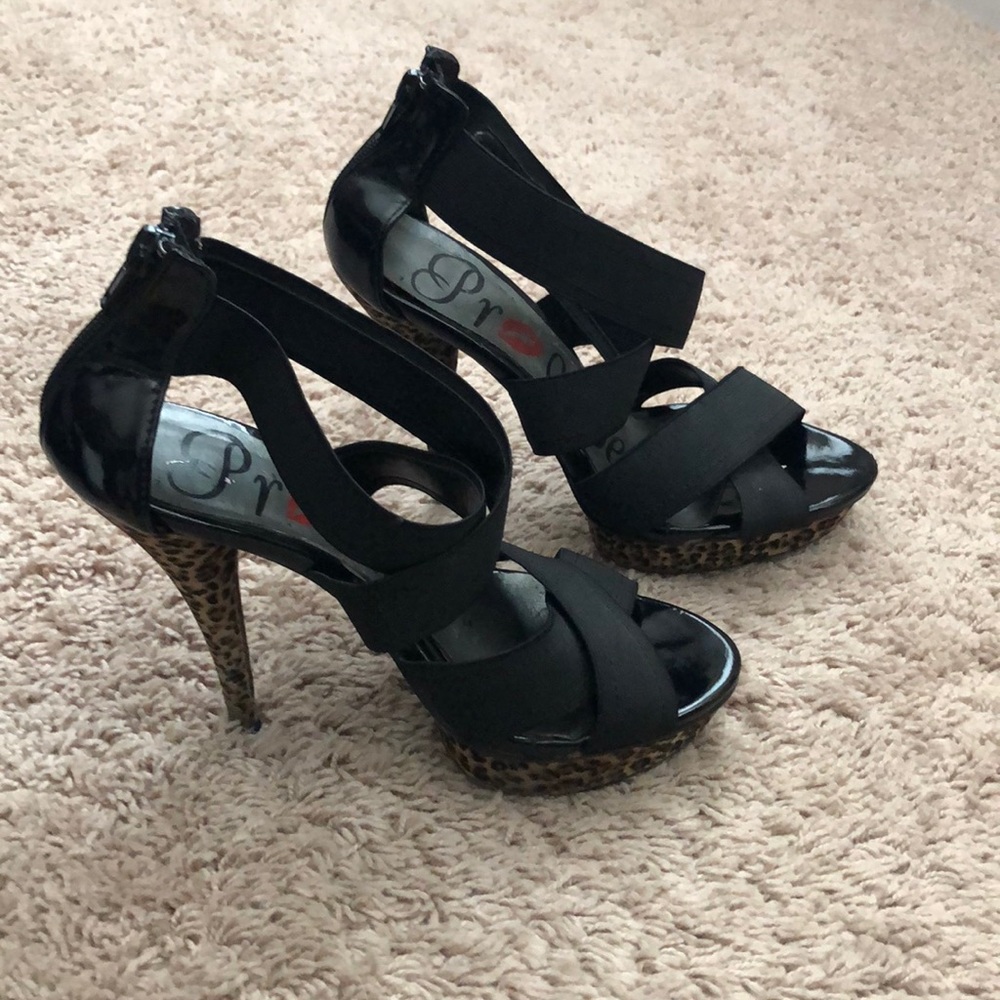 Cheetah print heels